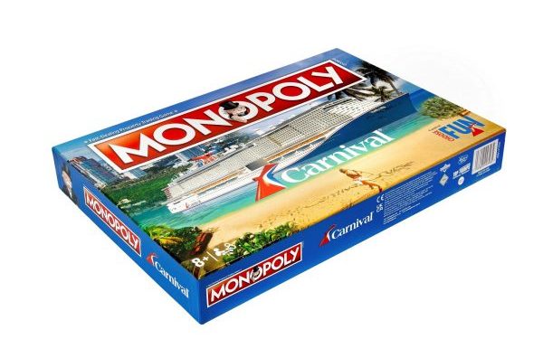 Carnival Cruise Line lanza un juego de Monopoly con temática de cruceros