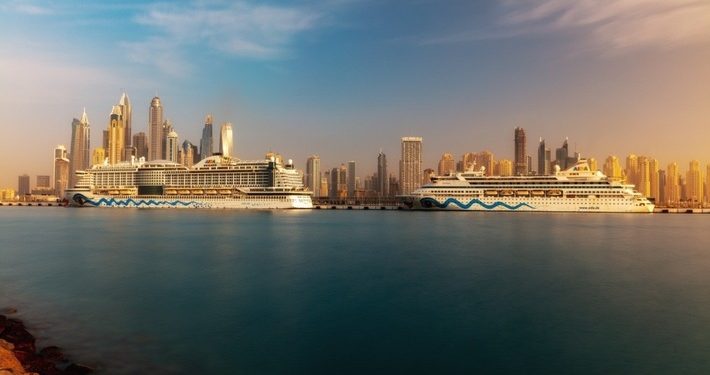 AIDA Cruises hace su estreno en la flamante terminal de cruceros de Dubai