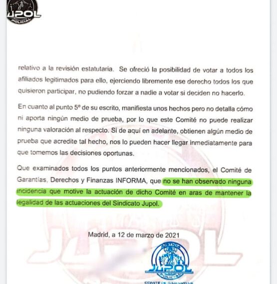 Afiliados de Jupol acusan al líder de "dispendios en viajes y comidas" y piden las cuentas