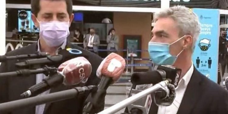 De Pedro, Meoni y Vizzotti recorrieron esta tarde el aeropuerto de Ezeiza
