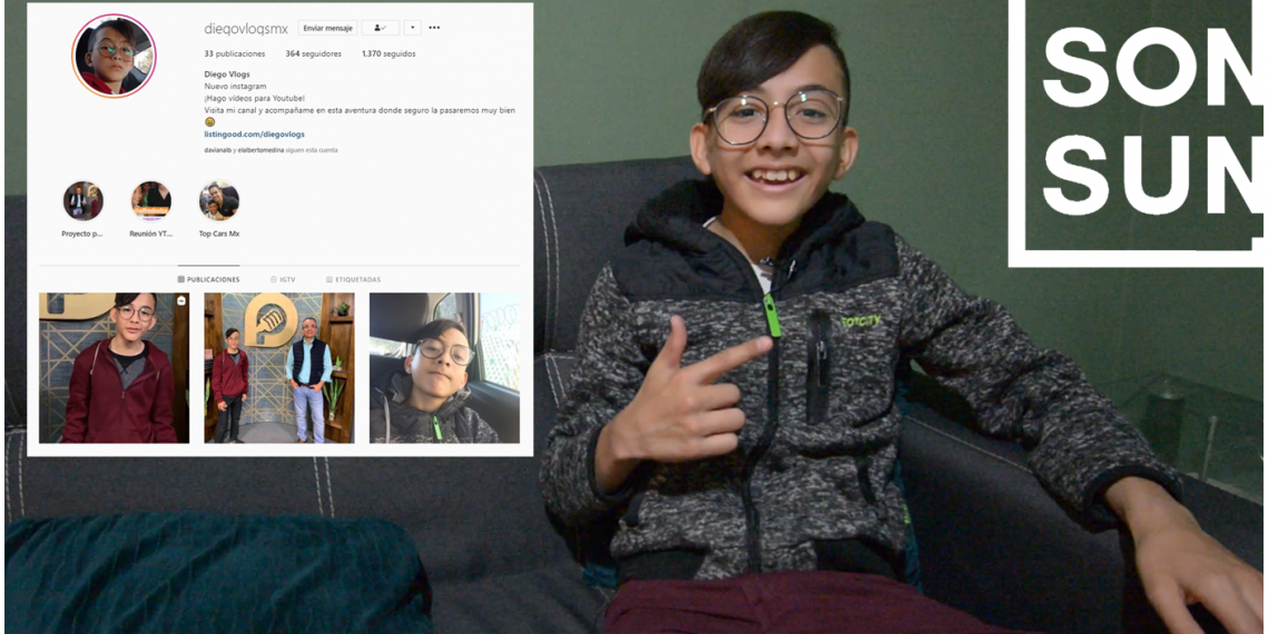 El carismático joven hermosillense de 13 años Diego creó su blog de viajes y contenido creativo ¡Descubre tus dones!, dice