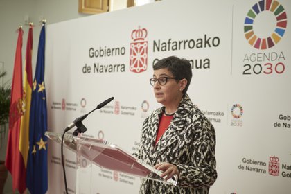 05/03/2021 La ministra de Asuntos Exteriores, Unión Europea y Cooperación, Arancha González Laya interviene en el Palacio de Gobierno de Navarra, Pamplona, Navarra (España), a 5 de marzo de 2021. Durante su visita ha mantenido diversos encuentros con el Gobierno de Navarra y con entidades económicas y universitarias, entre ellos ha participado en una charla con directivos de empresa sobre las nuevas oportunidades de negocio que se han abierto en Estados Unidos tras el triunfo electoral de Joe Biden.
POLITICA 
Eduardo Sanz - Europa Press
