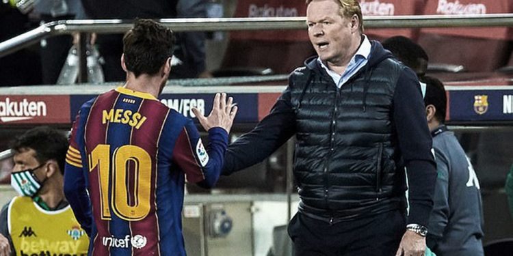 Koeman: "Pero no sólo Messi debe estar a su mejor nivel, todo el equipo tienen que estarlo".