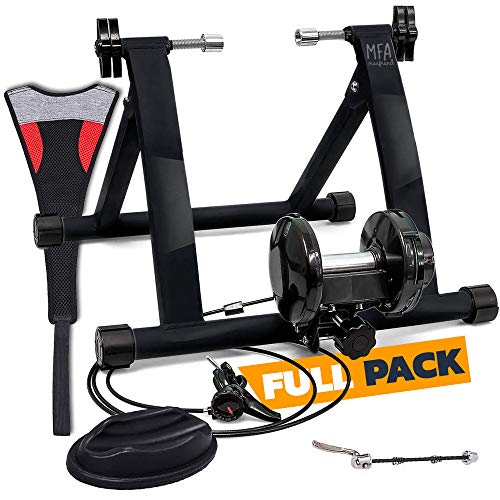 Rodillo Bici. Rodillo para Bicicleta Plegable con Resistencia Variable en el Ciclismo Soporte Rueda Delantera Pincho de Ciclo de liberación rápida Convierte a Bicicleta estática Marfrand