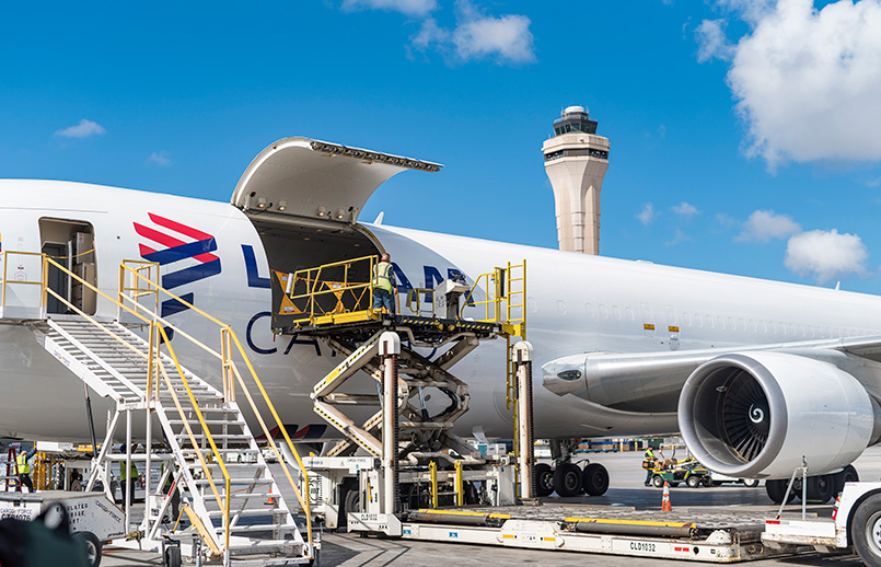 Boeing 767-300F de LATAM Cargo en Miami.