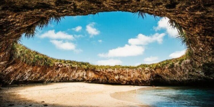 Playas paradisacas en la Riviera Nayarita de la costa de Mxico