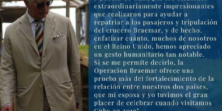 cuba, reino unido, crucero, coronavirus, principe carlos de gales