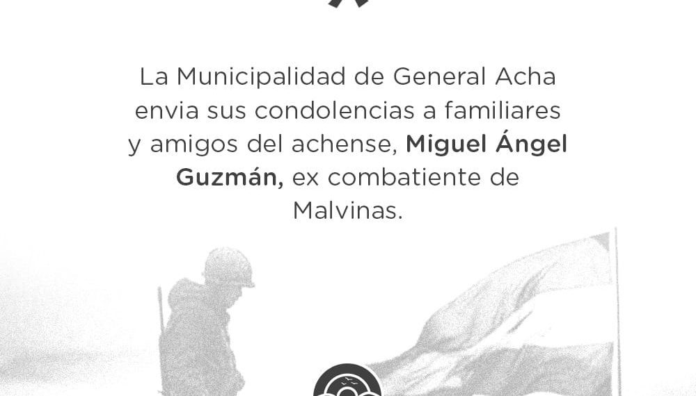 Profundo dolor por la muerte de Miguel Ángel Guzmán, veterano de Malvinas que había sobrevivido al hundimiento del crucero General Belgrano – infopico.com