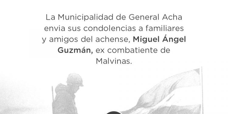 Profundo dolor por la muerte de Miguel Ángel Guzmán, veterano de Malvinas que había sobrevivido al hundimiento del crucero General Belgrano – infopico.com