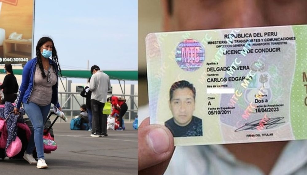 Brevete y viajes interprovinciales en Perú.