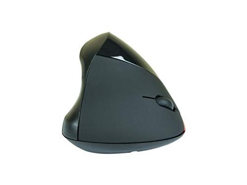 Souris - Souris sans fil ergonomique verticale noire (USB) - Souris sans fil ergonomique - Droitier - Capteur optique 1750 dpi - 5 boutons