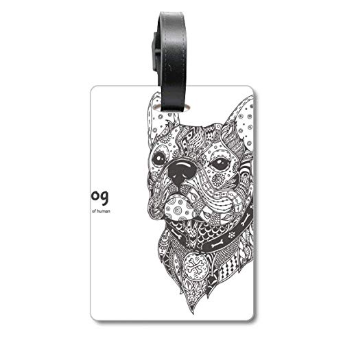 Paint Run Dog Friend Company - Etiqueta de identificación para Maleta de Crucero