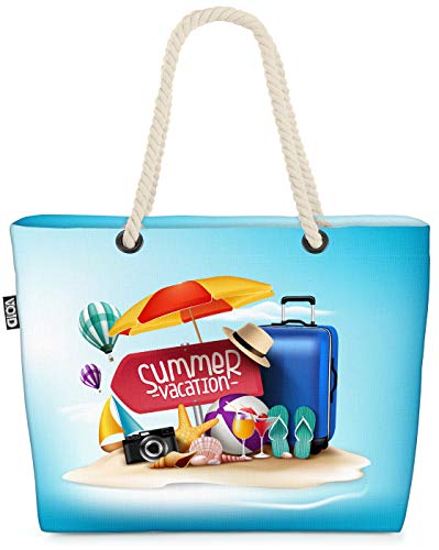 VOID Equipaje de Vacaciones mar de la Playa Bolsa de Playa 58x38x16cm 23L Shopper Bolsa de Viaje Compras Beach Bag Bolso