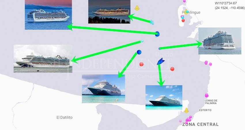 Cruceros de la bahía de La Paz, entre denuncias por contaminación y muertes por COVID Cruceros de la bahía de La Paz, entre denuncias por contaminación y muertes por COVID