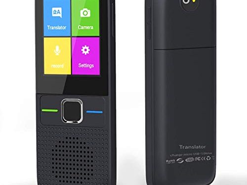 Traductor de voz con 130 idiomas, traducción bidireccional de voz, wifi offline con transmisión fotográfica, portátil, traductor de voz para vacaciones, aprendizaje y viajes