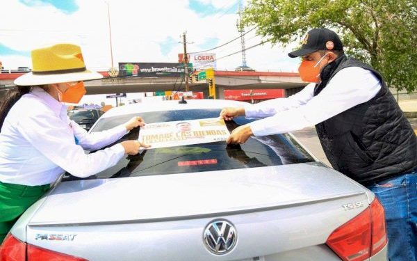 Acuden juarenses a cruceros de la ciudad en apoyo a alfredo lozoya