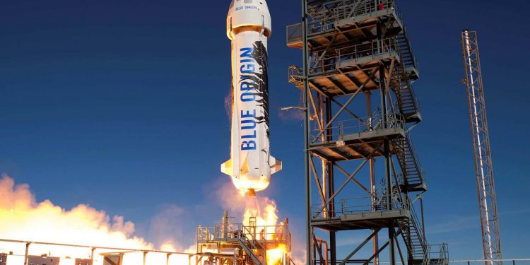 Blue Origin prueba un cohete que hará viajes espaciales tripulados