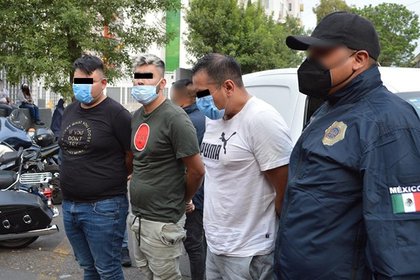 Uno de los sujetos ya cuenta con antecedentes penales (Foto: SSC)