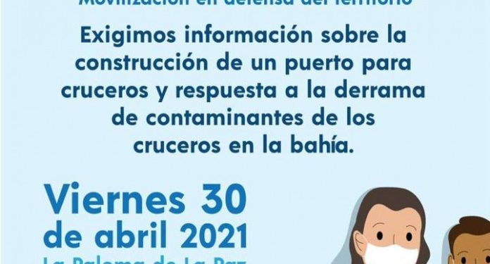 Convocan a manifestación contra Cruceros en La Paz