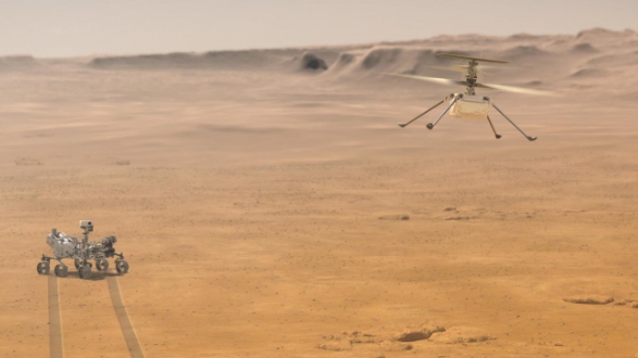 Helicóptero Creativity Mars de la NASA para un crucero histórico