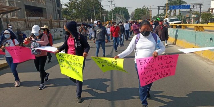 SUTTBCEO protesta en cruceros de la Ciudad