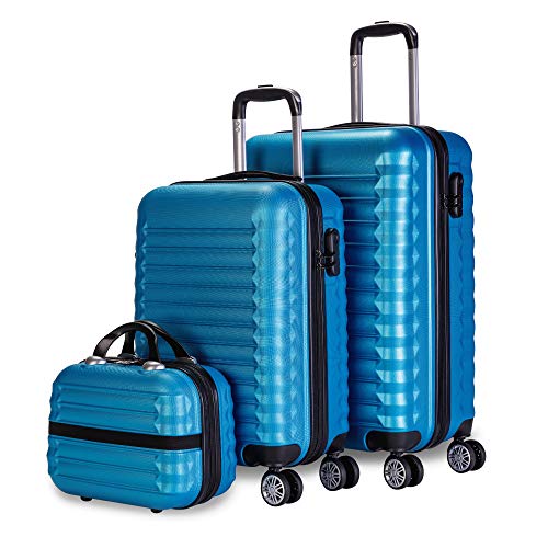 Policarbonato duro cara maleta de viaje maleta trolley set equipaje-nombres de ciudades 