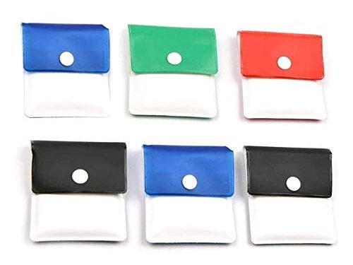 6 Piezas de Bolsillo, cenicero, Bolsa de Ceniza, incombustible, sin Olor a PVC, portátil, compacta y surtida