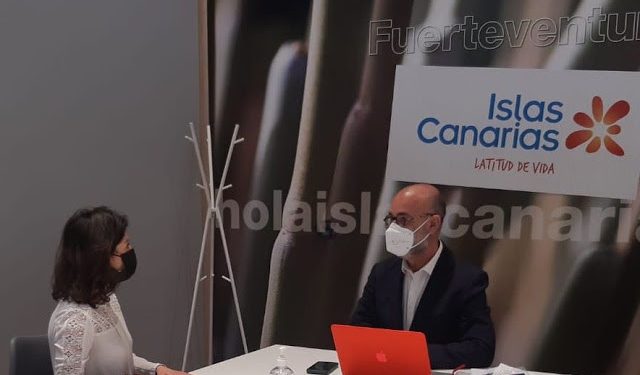 Canal Eurosport muestra en Fitur 2021 su interés por promocionar en su cadena a Fuerteventura como destino para la práctica deportiva