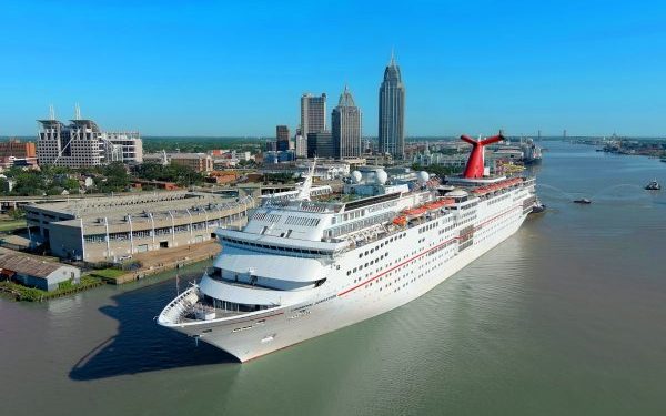 EEUU: Carnival Sensation llega al Puerto de Mobile por primera vez