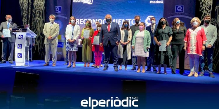 El Auditorio de la Diputación de Alicante recibe en Madrid la Certificación Q de Calidad turística concedida por el ICTE