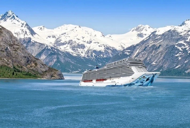 El Norwegian Bliss. En agosto retornarían los cruceros desde Seattle hasta Alaska