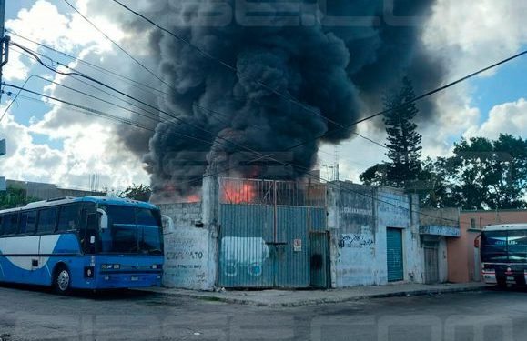 Incendian dos autobuses en la zona de El Crucero (Video)