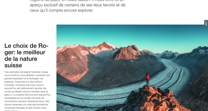 Juego, set y partido Turismo en Suiza
