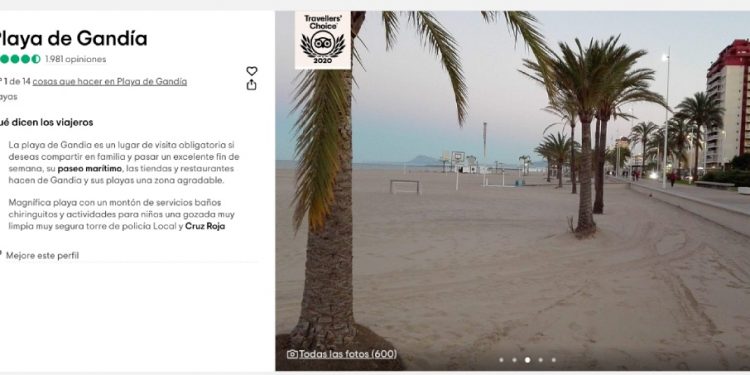 Travellers Choice 2020 Playa de Gandia