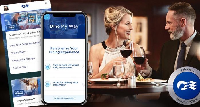 Princess Cruise introduce nuevo servicio de reservas en restaurantes
