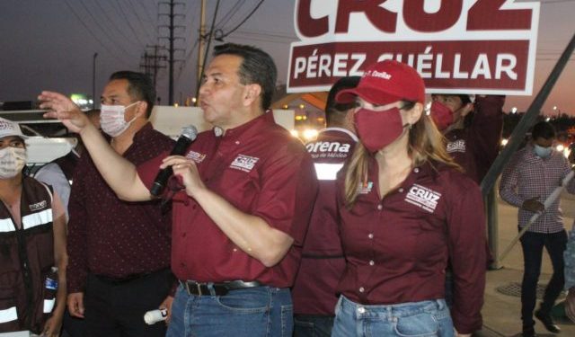 Realiza Cruz Pérez Cuéllar mega crucero en Bulevar Independencia Y Talamás Camandari