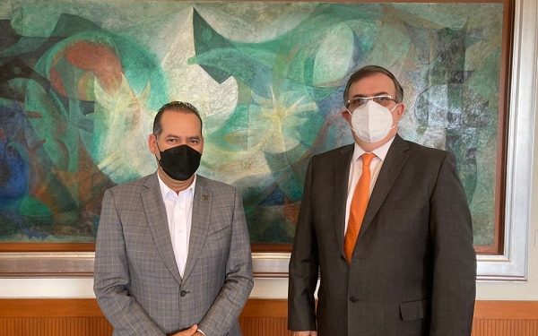 Se reúne gobernador de Aguascalientes con canciller Marcelo Ebrard