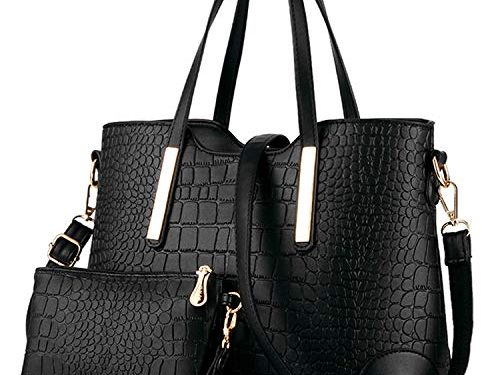 TcIFE Bolsos de Mujer Bolso Hombro Bolso Bandolera Bolso Señoras Tote 2pcs Set
