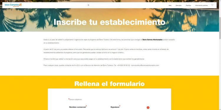 Canarias abre la solicitud de los bonos para agencias de viajes y alojamientos