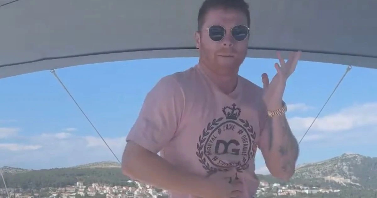 Canelo Álvarez baila con los Tucanes de Tijuana