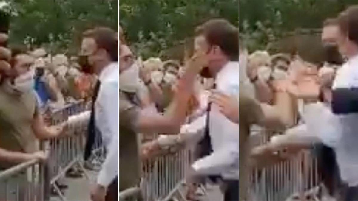 Francia: Un hombre abofetea a Macron mientras saludaba a unos ciudadanos en una visita en el sureste de Francia | Internacional