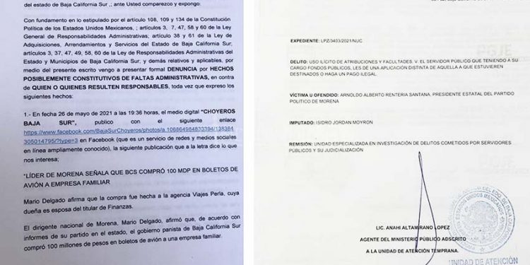 Presenta Morena denuncia de hechos por el caso de la agencia “Viajes Perla”