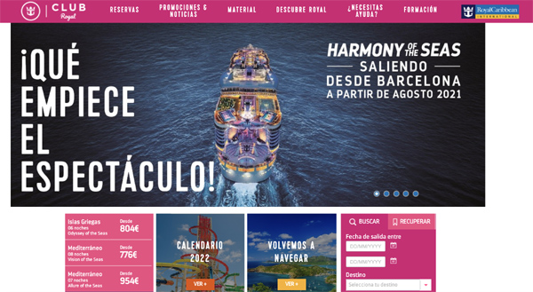 Royal Caribbean lanza una nueva web exclusiva para agentes | Noticias de Agencias de viajes