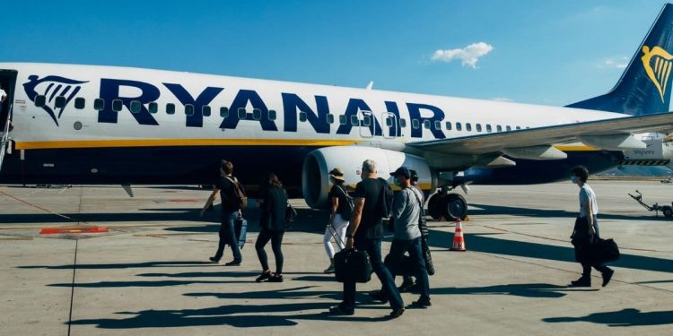 Vuelo de Ryanair turismo