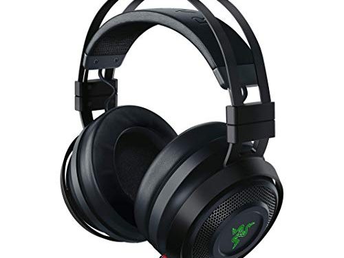 Razer Nari Ultimate Auriculares Inalámbricos Tecnología HyperSense, THX Spatial Audio, Almohadillas con Gel de enfriamiento, Auriculares Gaming compatibles con PC, PS4, Switch y Dispositivos móviles