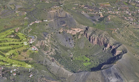 Caldera de Bandama. / Google Earth