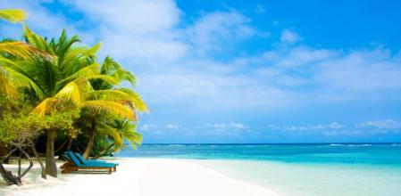 Una paradisíaca playa de arena blanca de Belice