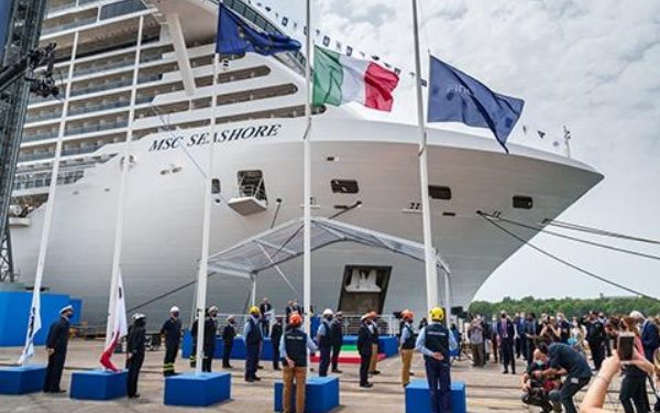 MSC recibe crucero más grande que se ha construido en Italia
