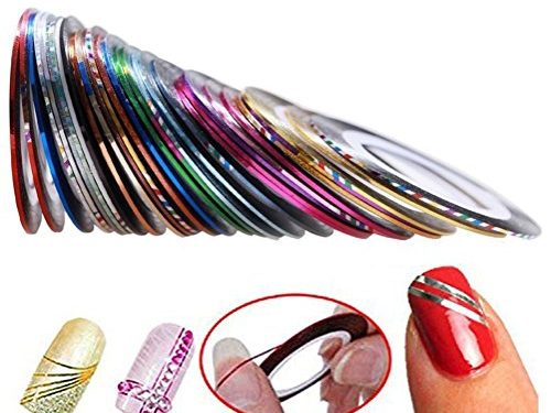 32 Colores Da.Wa Clavo Arte Decoración Uñas Arte Cinta Adhesiva Utensilios y Accesorios Para la Belleza