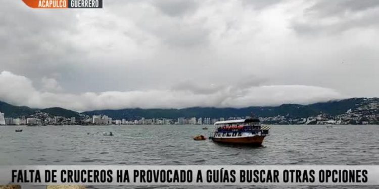 Falta de cruceros dejan sin trabajo a guías de turistas en Acapulco